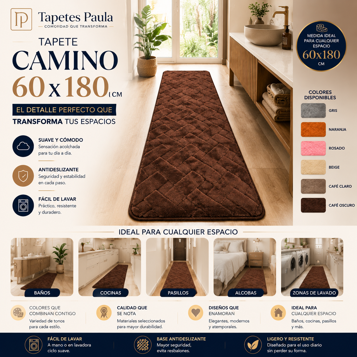 160FAC89-DAAB-4272-98FC-74051C2D2411 Camino Alfombra 60x180 - Imagen 1