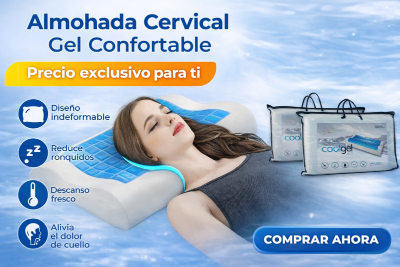 Almohada Gel azul ortopedica - Imagen 2