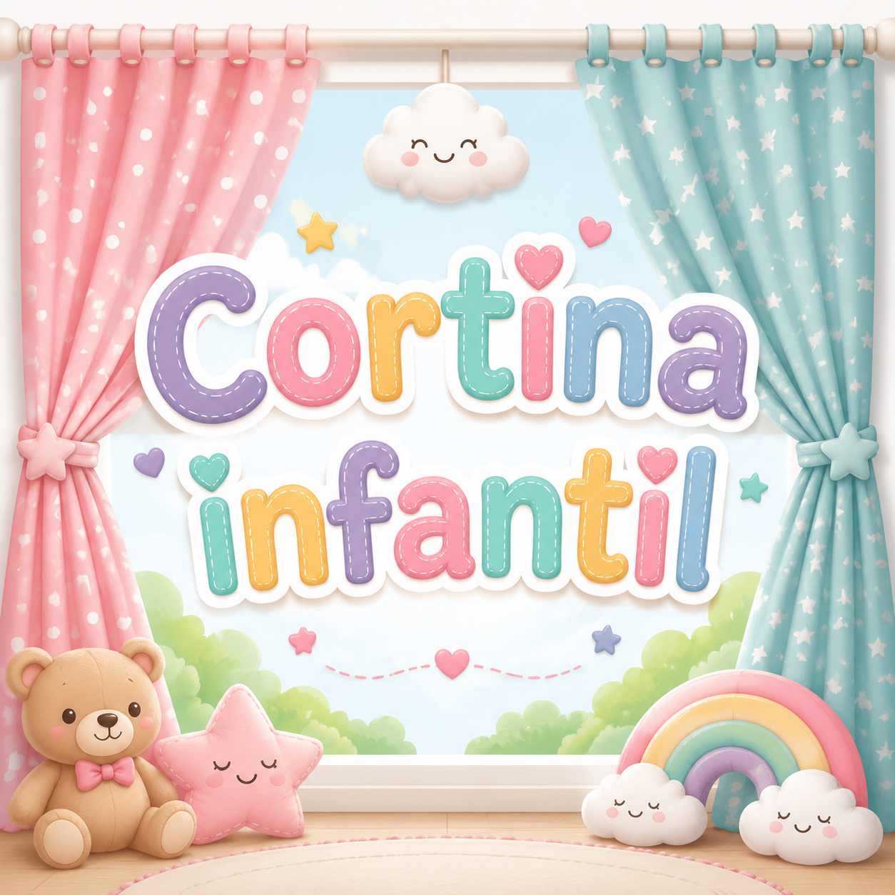 9AB71568-8E10-4F7C-9179-B288CBA37E30 Cortina Infantil tela sábanas línea Distrisabanas - Imagen 1