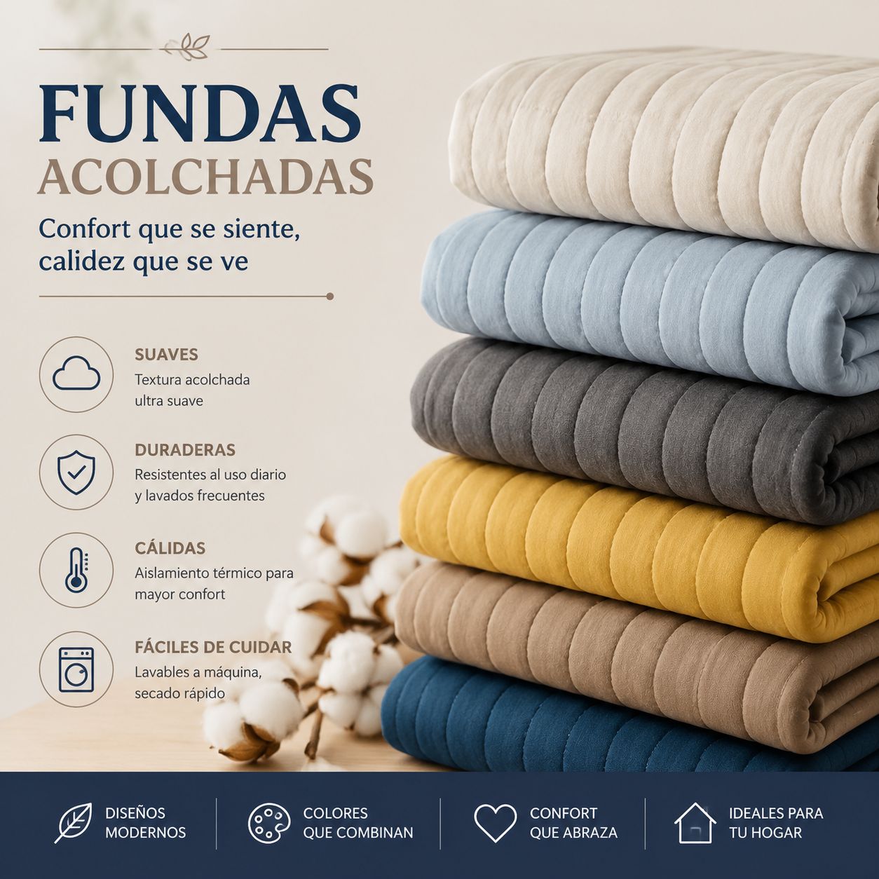 9a113437-66cf-49d3-b42c-7608fa610e63 Funda Acolchada Antifluido X2 Estandar 50*75 - Imagen 1