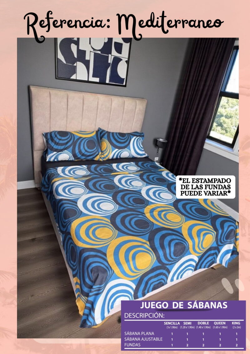 Sábana DistriSábanas MEDITERRANEO