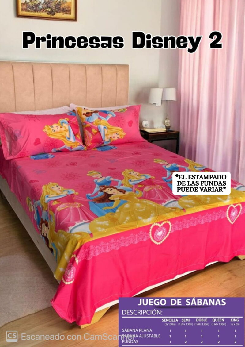 Sábana Infantil PRINCESAS