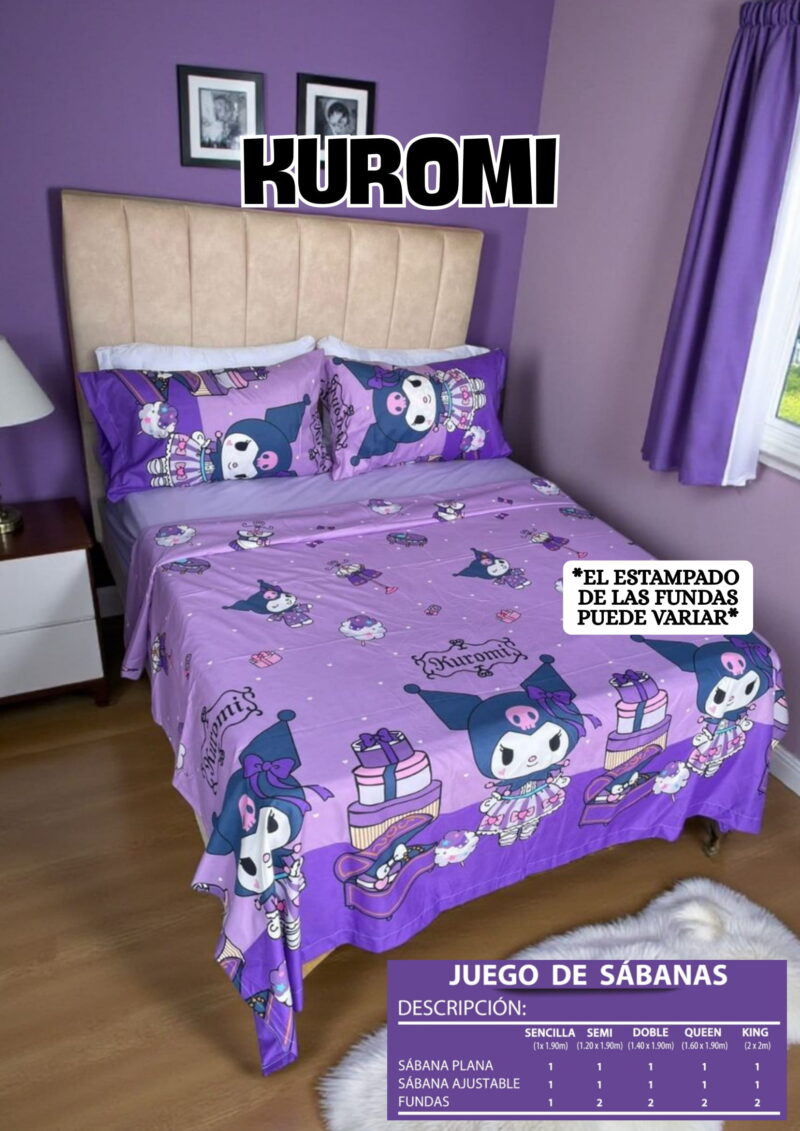 Sábana Infantil KUROMI
