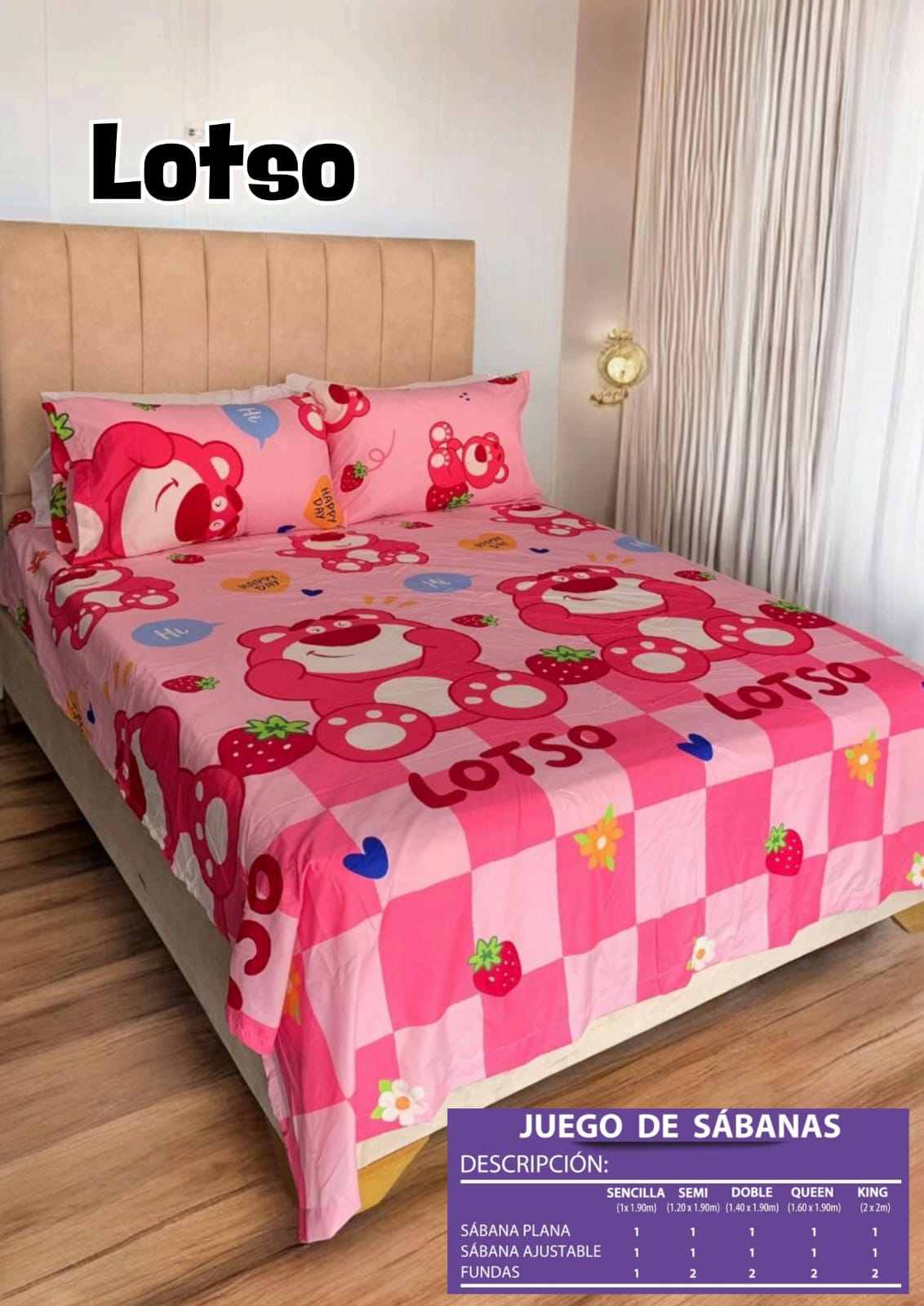 WhatsApp Image 2026-01-24 at 9.27.54 AM Sábana Infantil LOTSO - Imagen 1