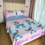 Sábana Infantil STITCH Azul Bebé