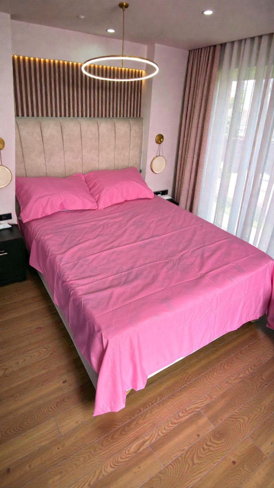 WhatsApp Image 2026-02-20 at 10.31.59 PM Sábana Unicolor ROSA - Imagen 1