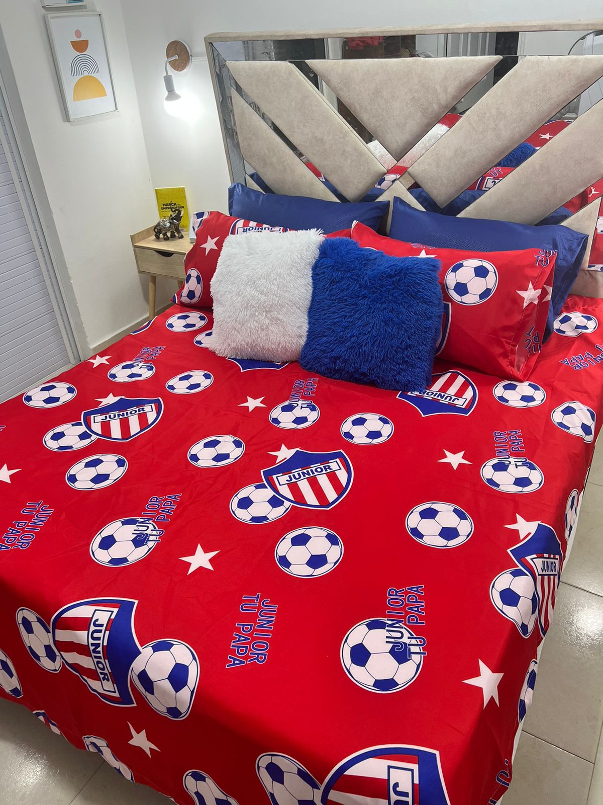 WhatsApp Image 2026-02-23 at 6.49.24 PM Sábana Equipo JUNIOR rojo - Imagen 1