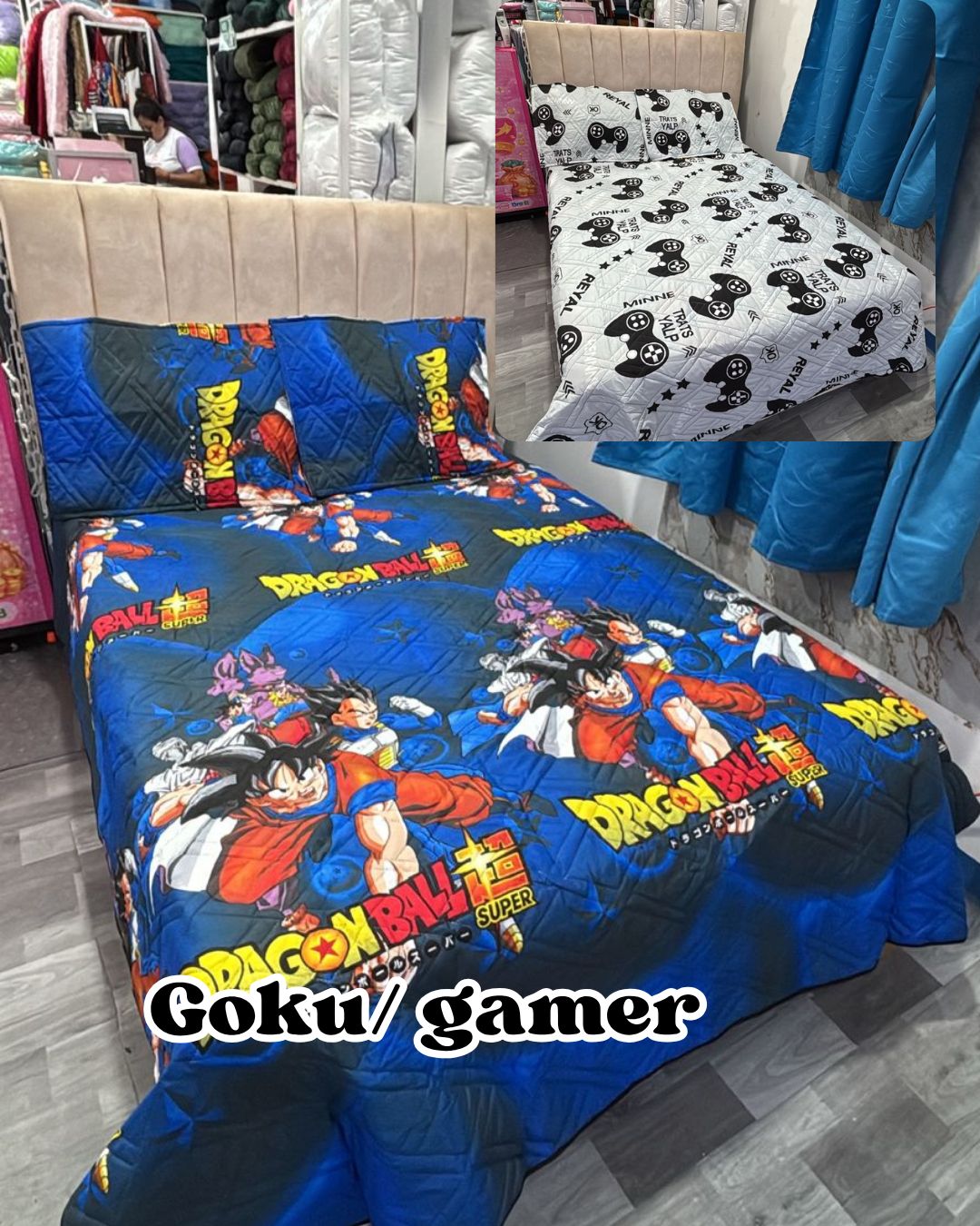 WhatsApp Image 2026-04-24 at 10.01.13 PM (2) Colcha Infantil Gokú / Gamer - Imagen 1