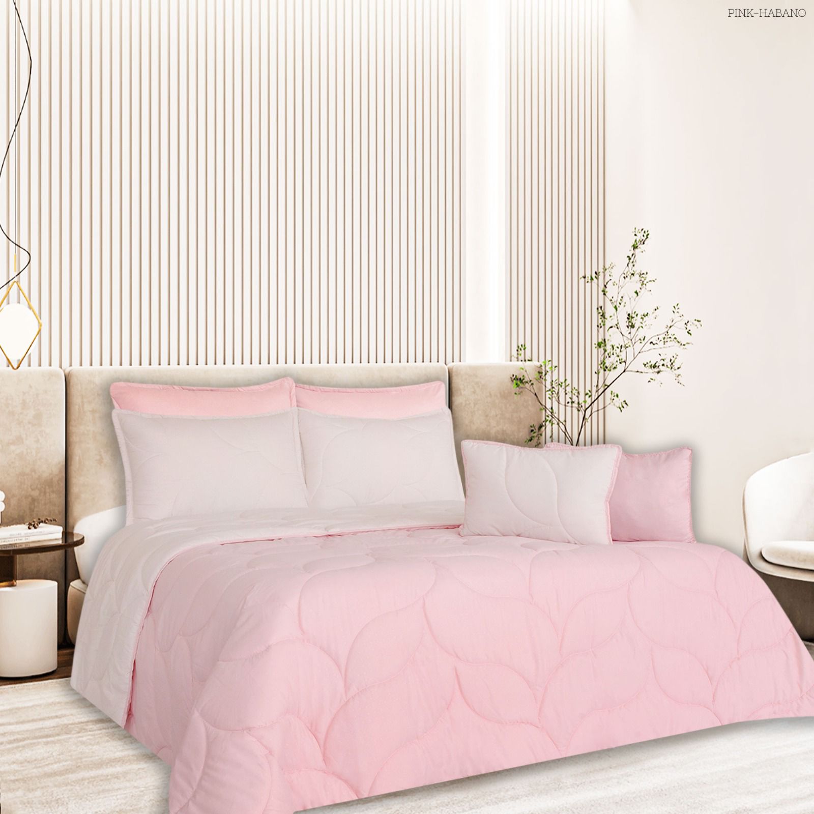WhatsApp Image 2026-05-30 at 1.39.56 PM (2) Edredón Unicolor Rosado/Beige - Imagen 1