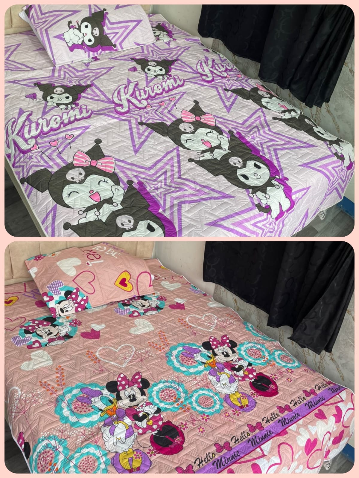 WhatsApp Image 2026-06-09 at 5.06.21 PM (3) Colcha Infantil Kurumi / Minnie Sencilla - Imagen 1