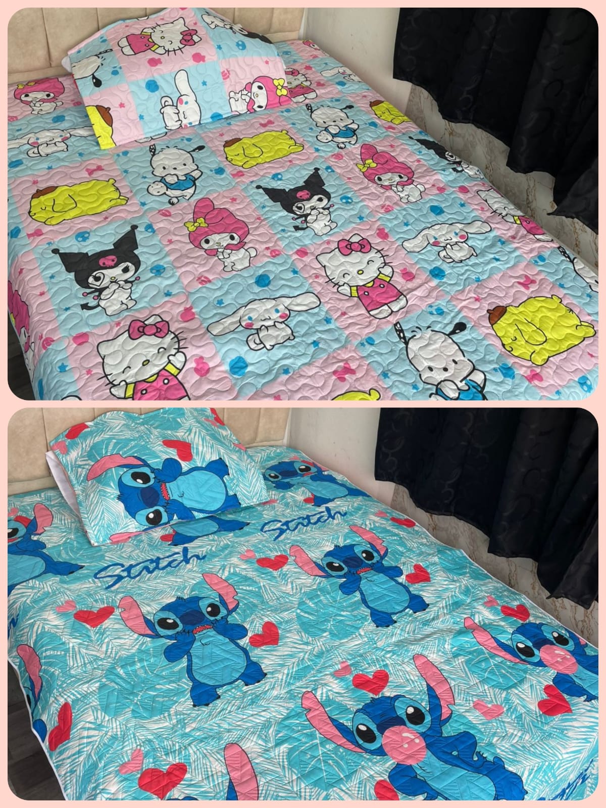 WhatsApp Image 2026-06-09 at 5.06.21 PM (4) Colcha Infantil Stitch / Amor Sencilla - Imagen 1