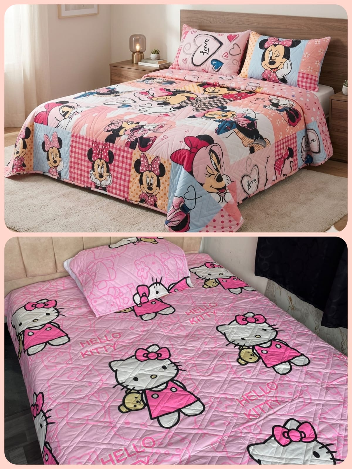 WhatsApp Image 2026-06-27 at 10.44.22 AM (2) Colcha Infantil KITTY/MINNIE3 - Imagen 1
