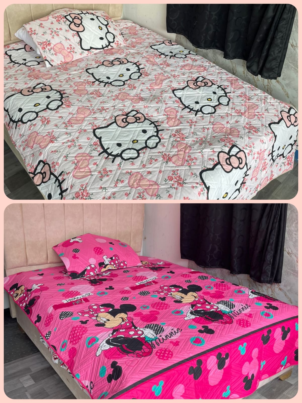 WhatsApp Image 2026-06-27 at 10.44.23 AM (3) Colcha Infantil KITTY/MINNIE2 - Imagen 1