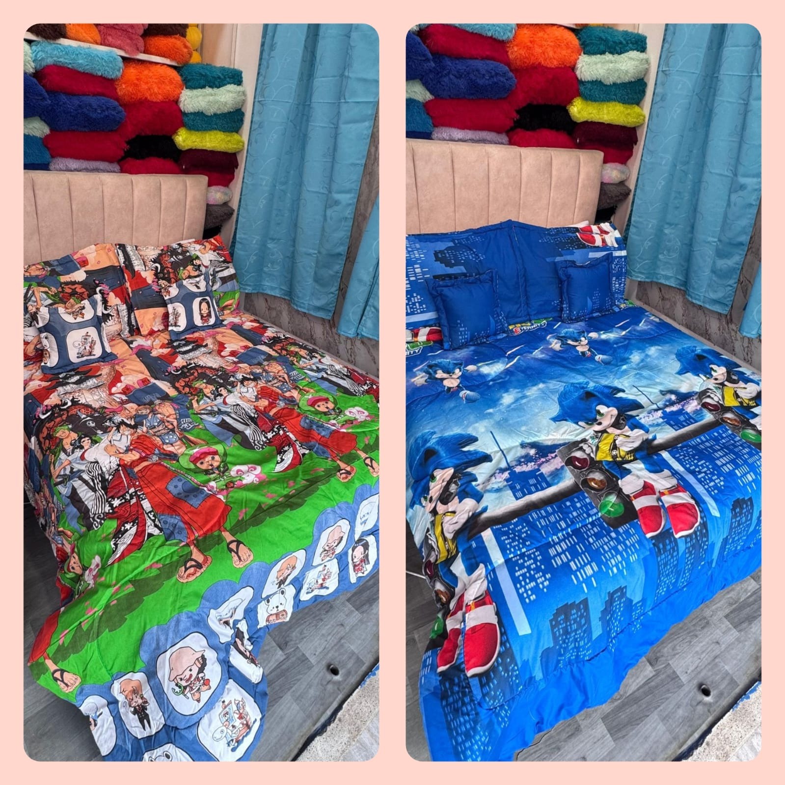 WhatsApp Image 2026-07-04 at 5.35.19 PM Edredón Infantil ONE PIECE / SONIC - Imagen 1
