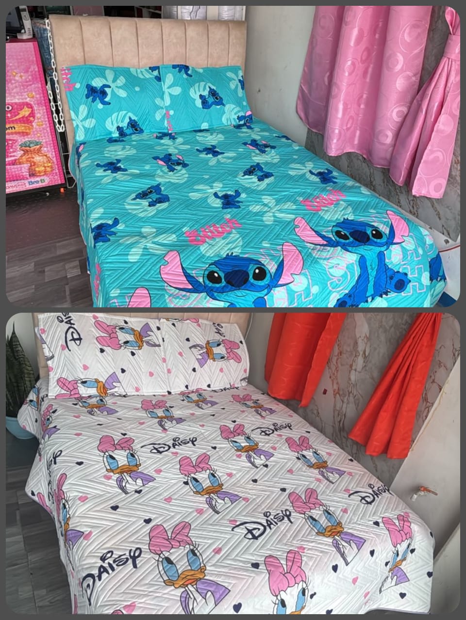WhatsApp Image 2026-07-16 at 10.30.57 AM (2) Colcha Infantil STITCH / DAISY - Imagen 1
