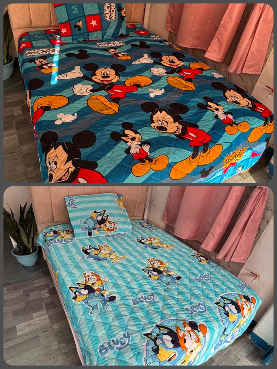 WhatsApp Image 2026-07-16 at 10.30.58 AM (2) Colcha Infantil MICKEY / BLUEY - Imagen 1