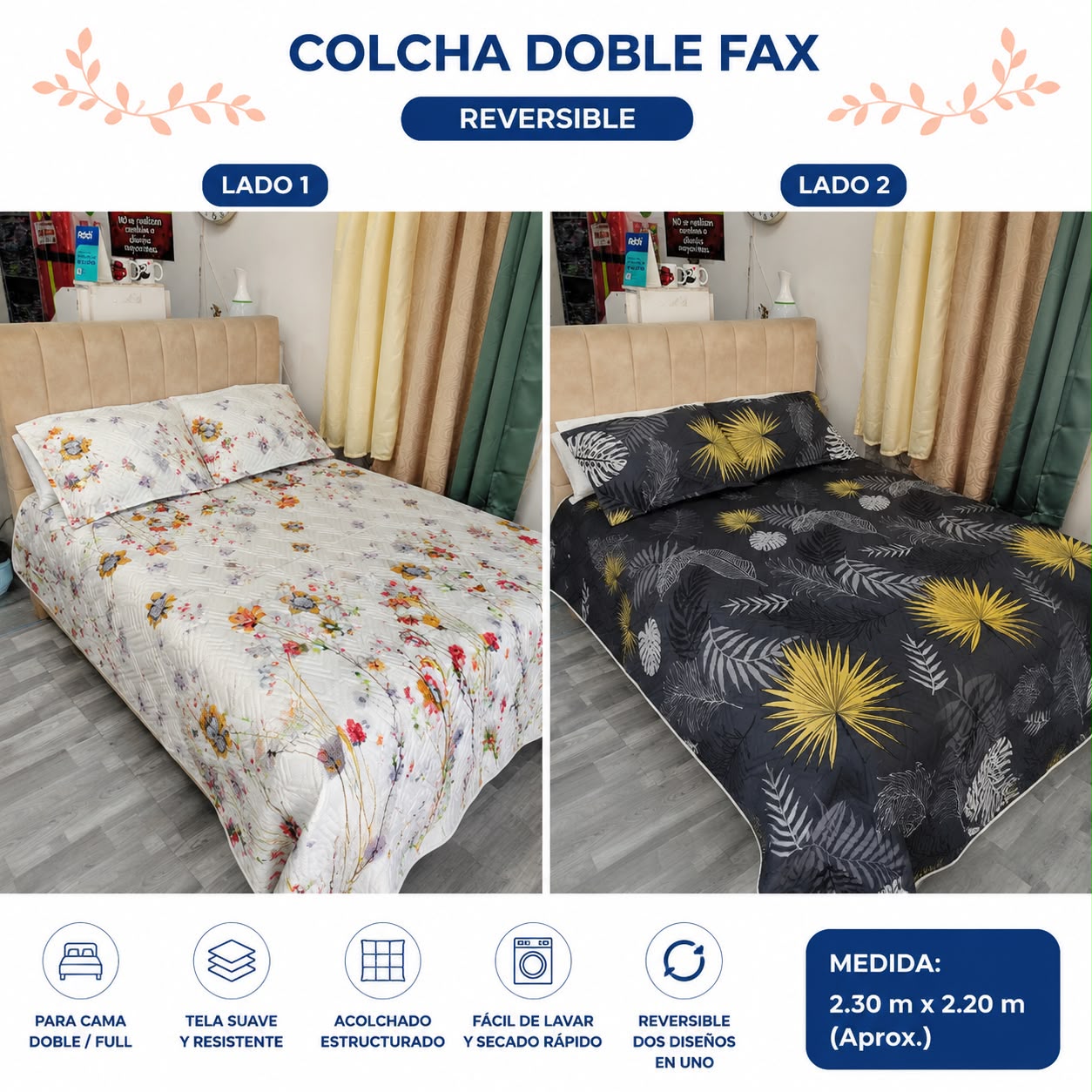 WhatsApp Image 2026-07-22 at 9.19.57 AM (1) Colcha Española FLORAL - Imagen 1