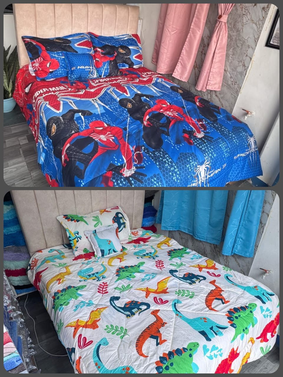 WhatsApp Image 2026-08-08 at 5.45.23 PM (3) Edredón Infantil SPIDERMAN / DINOSAURIO - Imagen 1