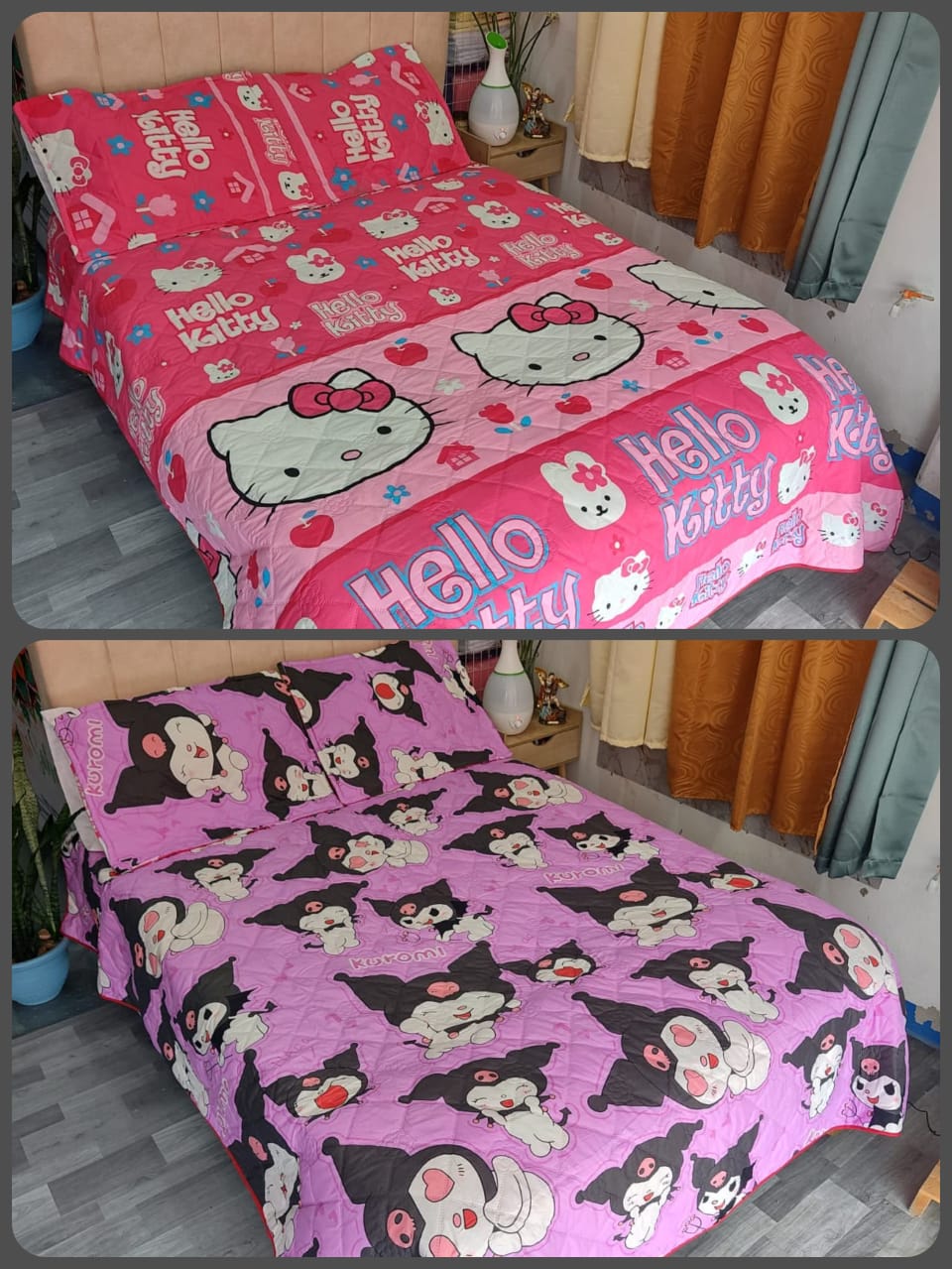 WhatsApp Image 2026-08-11 at 3.47.37 PM (1) Colcha Infantil KUROMI / KITTY - Imagen 1