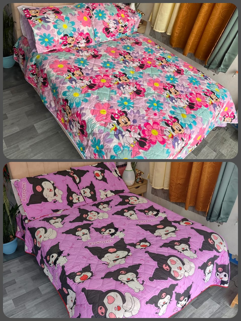 WhatsApp Image 2026-08-11 at 3.47.37 PM Colcha Infantil KUROMI / MINNIE - Imagen 1