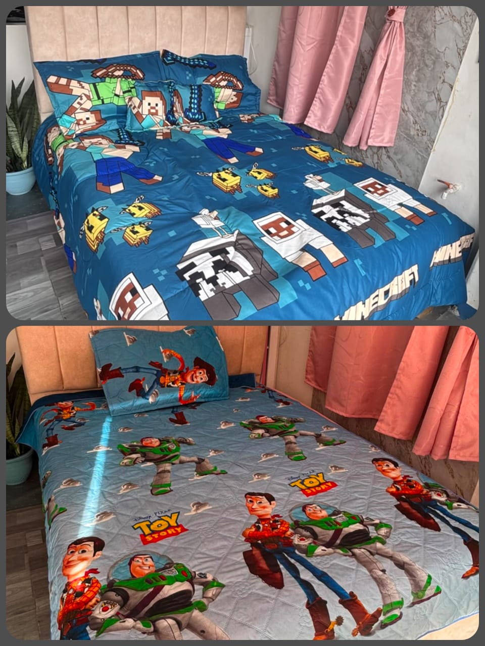 WhatsApp Image 2026-08-11 at 3.51.15 PM (2) Colcha Infantil MINECRAFT / TOY STORY - Imagen 1