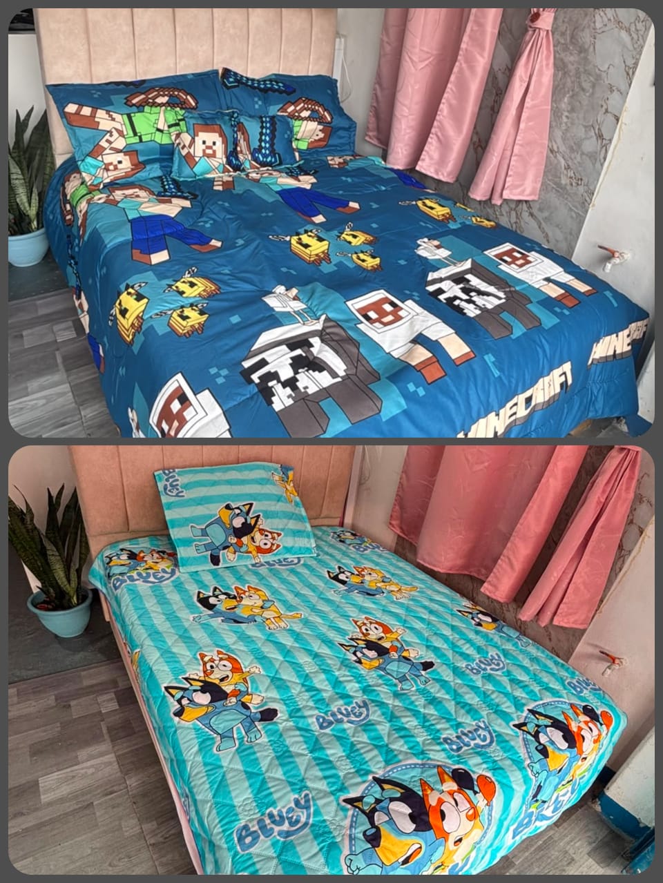 WhatsApp Image 2026-08-11 at 3.51.16 PM (3) Colcha Infantil MINECRAFT / BLUEY - Imagen 1