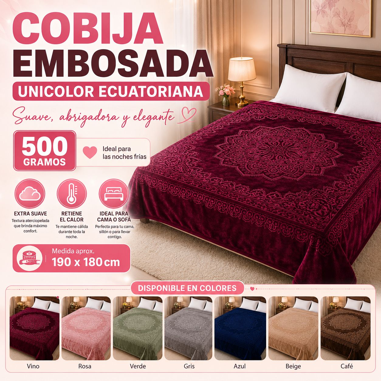 WhatsApp Image 2026-09-03 at 6.11.40 PM Cobija Ecuatoriana Unicolor - Imagen 1