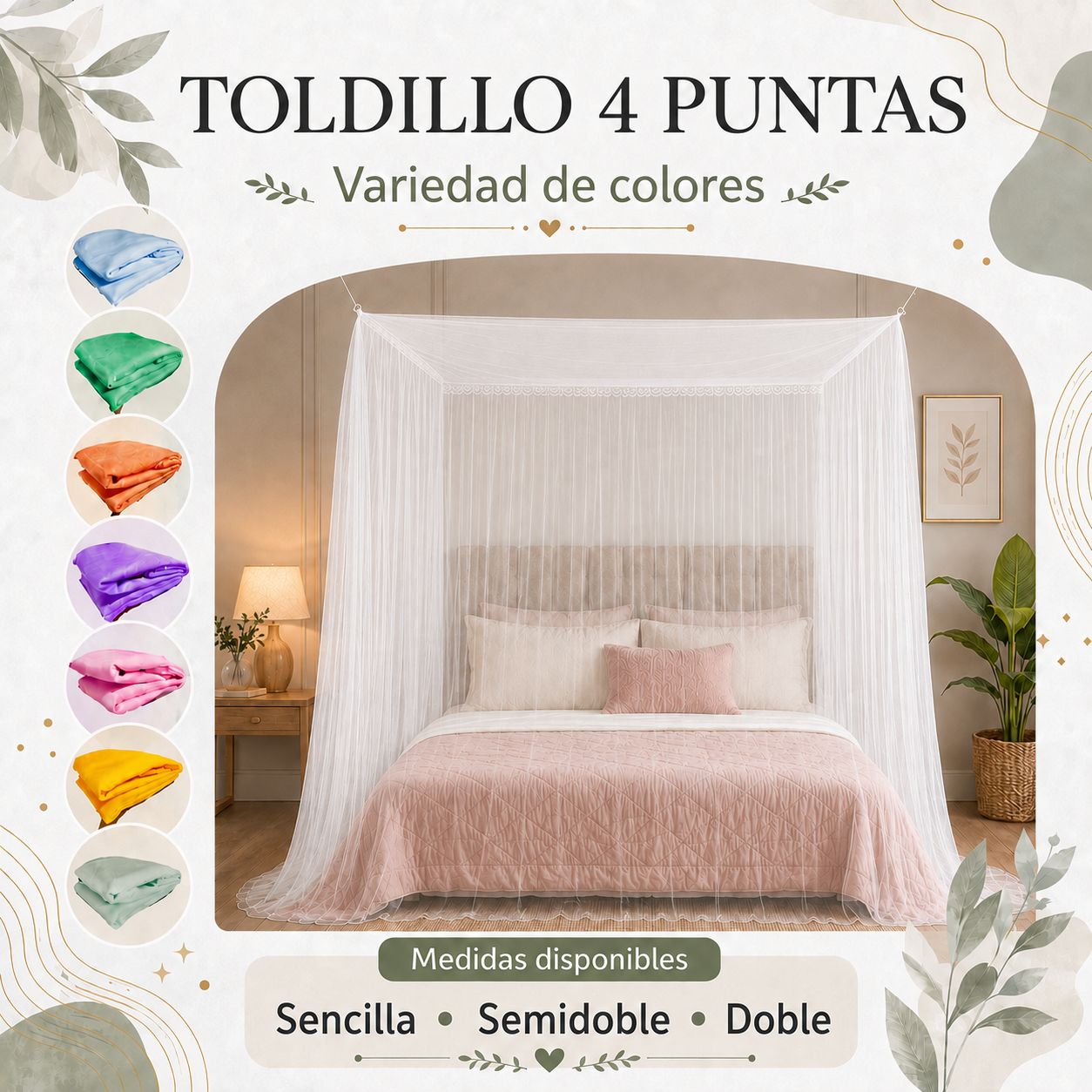 WhatsApp Image 2026-09-03 at 6.26.26 PM Toldillo 4 Puntas 1.00 - 1.20 - 1.40 - Imagen 1