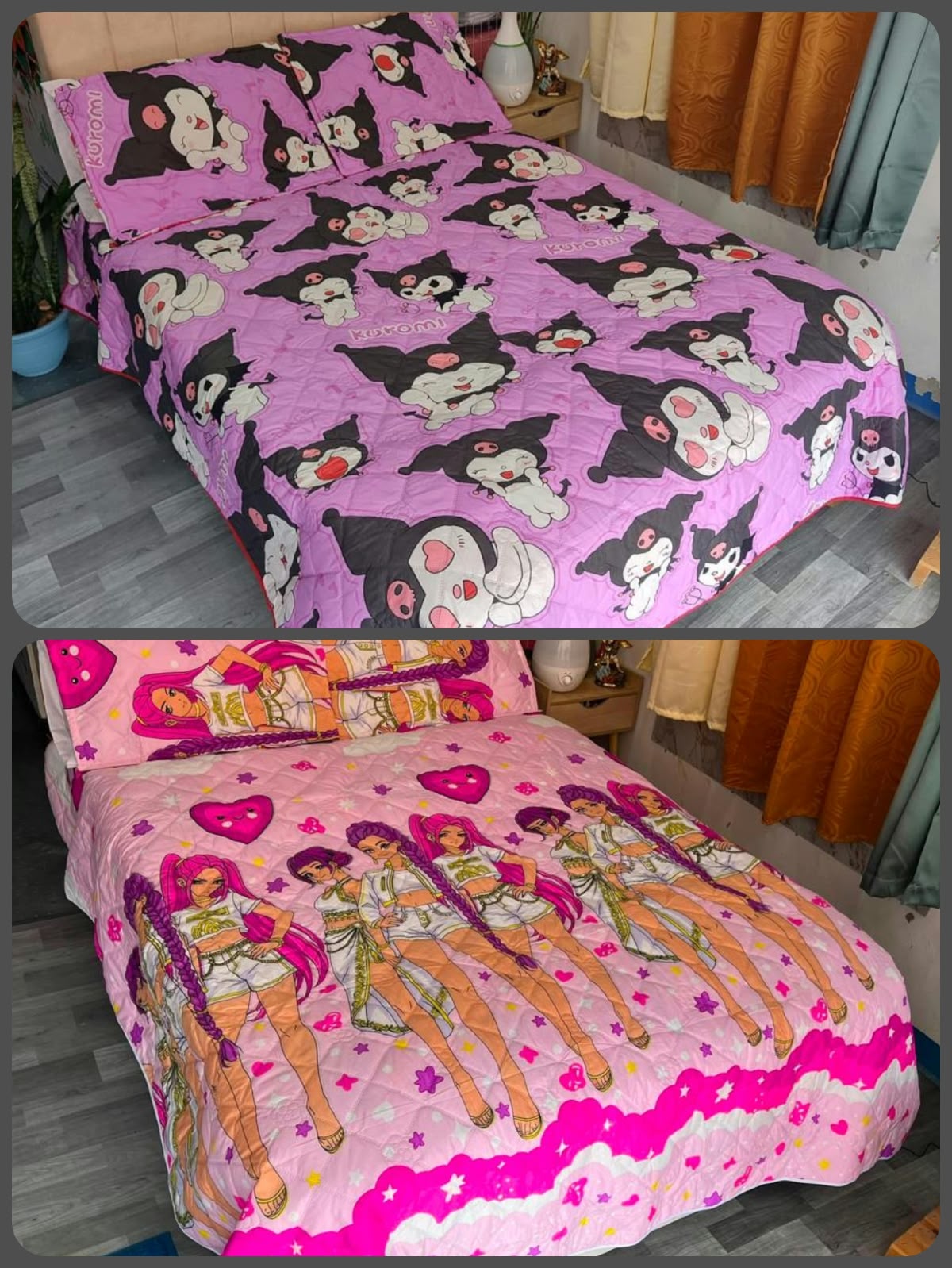 WhatsApp Image 2026-10-05 at 9.47.19 AM Colcha Infantil KUROMI / KPOP - Imagen 1
