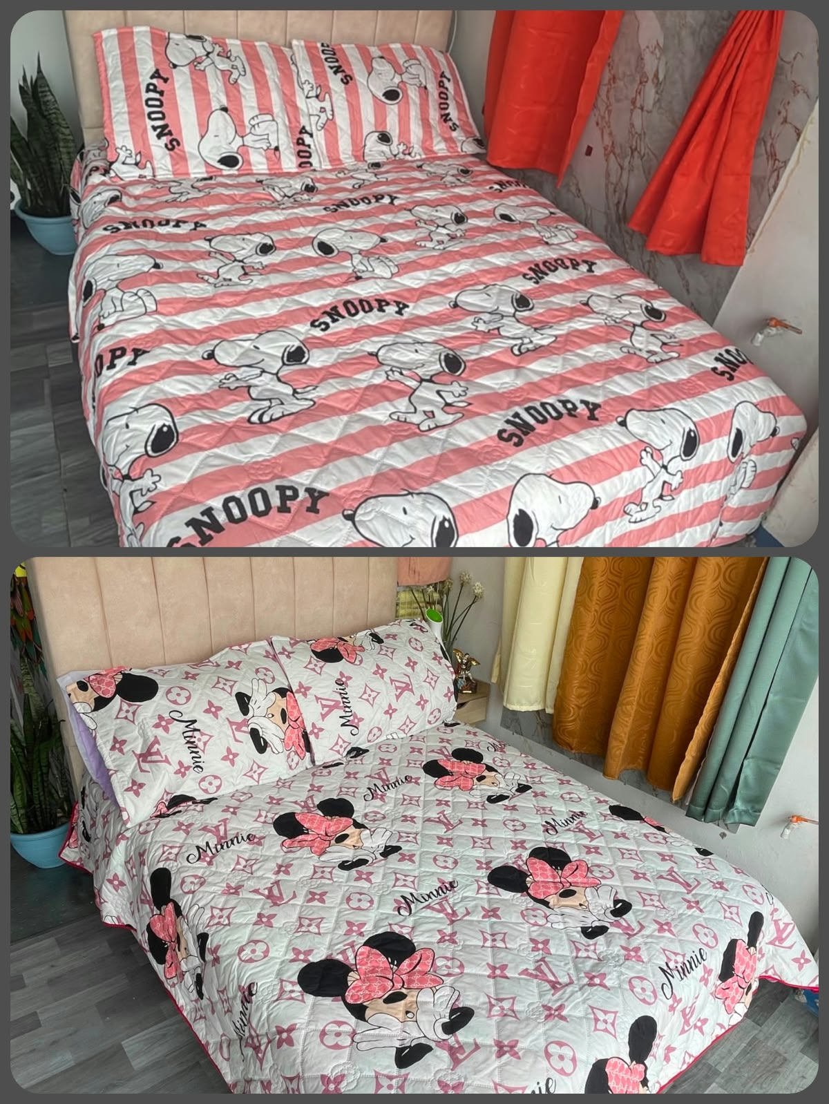 WhatsApp Image 2026-10-07 at 3.27.55 PM (3) Colcha Infantil MINNIE / SNOOPY - Imagen 1